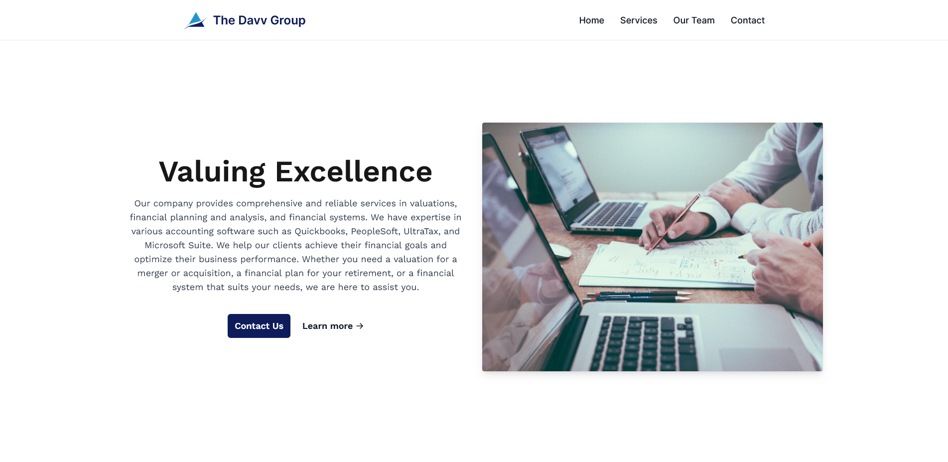 The Davv Group Website